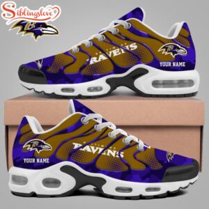 Custom Name Baltimore Ravens NFL Air Max Shoes