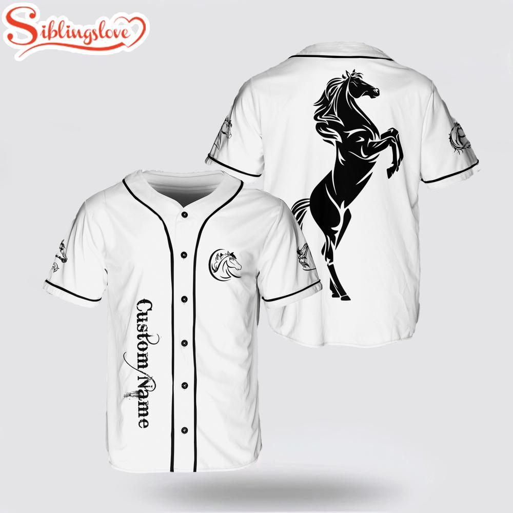 Custom Name Best Horse Animal Racing Lover Baseball Jersey Shirt 1 Custom Name Best Horse Animal Racing Lover Baseball Jersey Shirt
