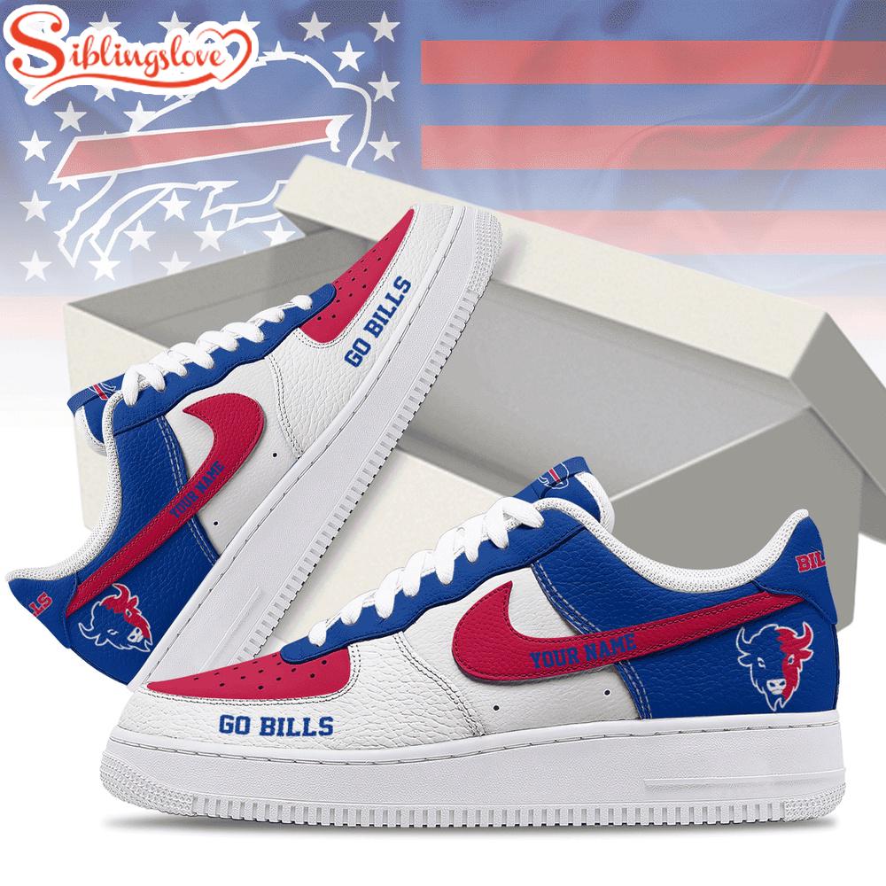 Custom Name Buffalo Bills Air Force 1 Shoes For Fans 1 Custom Name Buffalo Bills Air Force 1 Shoes For Fans