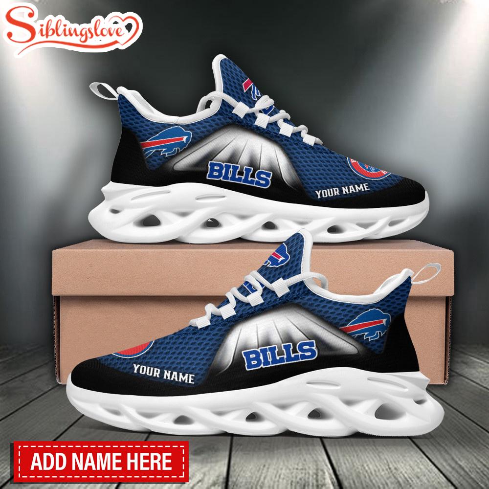 Custom Name Buffalo Bills NFL Logo Team Max Soul Shoes For Fans Custom Name Buffalo Bills NFL Logo Team Max Soul Shoes For Fans