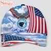 Custom Name Carolina Panthers 4th Of July America Flag Eagle Classic Cap