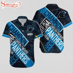 Custom Name Carolina Panthers Football NFL Sport Hawaiian Shirt