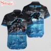 Custom Name Carolina Panthers Logo Hawaiian Shirt