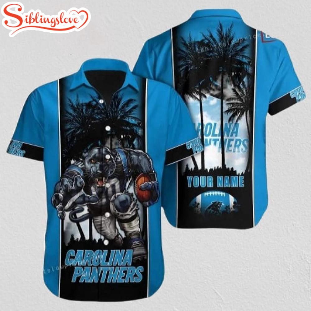Custom Name Carolina Panthers NFL Football Hawaiian Shirt 1 Custom Name Carolina Panthers NFL Football Hawaiian Shirt