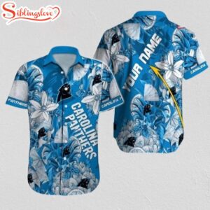 Custom Name Carolina Panthers Sport Team Hawaiian Shirt