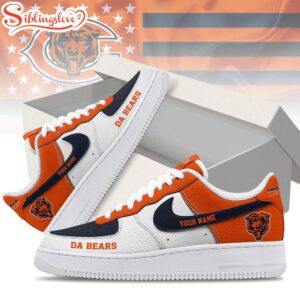 Custom Name Chicago Bears Air Force 1 Shoes For Fans
