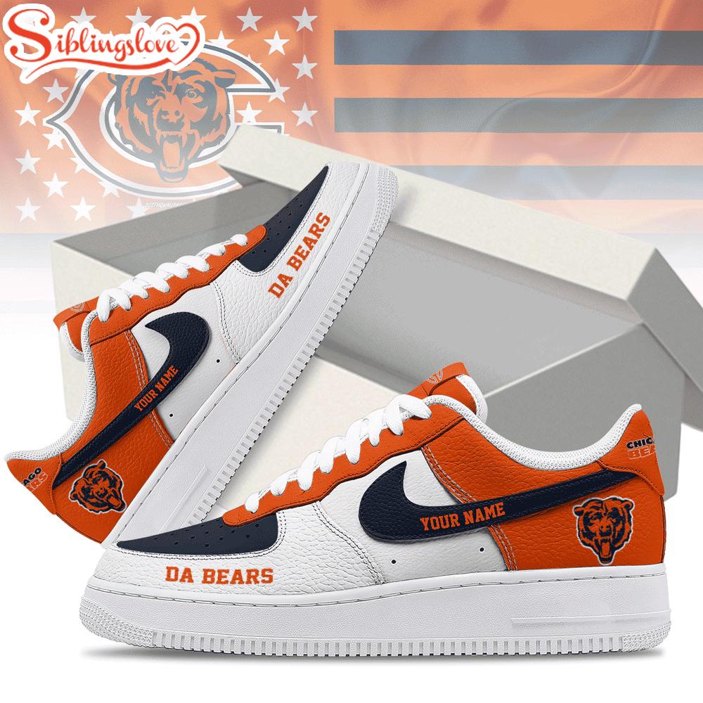 Custom Name Chicago Bears Air Force 1 Shoes For Fans 1 Custom Name Chicago Bears Air Force 1 Shoes For Fans