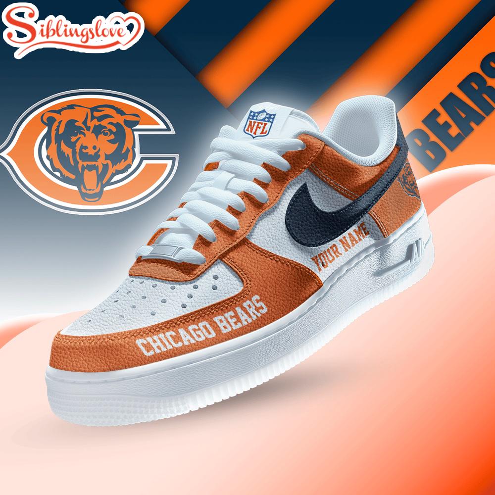 Custom Name Chicago Bears Air Force 1 Shoes 1 Custom Name Chicago Bears Air Force 1 Shoes