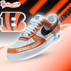 Custom Name Cincinnati Bengals Air Force 1 Shoes