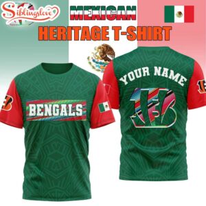 Custom Name Cincinnati Bengals Mexican 3D Shirt Gift For Fans