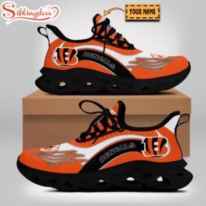 Custom Name Cincinnati Bengals Sport Max Soul Shoes For Fans
