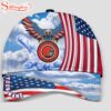 Custom Name Cleveland Browns 4th Of July America Flag Eagle Classic Cap