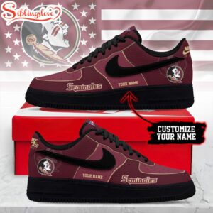 Custom Name Custom Name Florida State Seminoles NCAA Air Force 1 Shoes