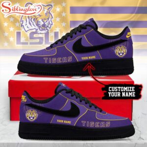 Custom Name Custom Name LSU Tigers NCAA Air Force 1 Shoes