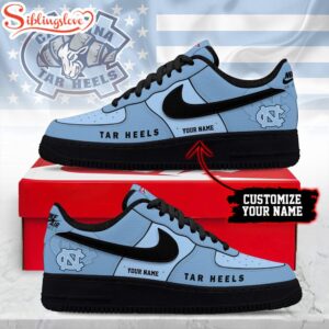 Custom Name Custom Name North Carolina Tar Heels NCAA Air Force 1 Shoes