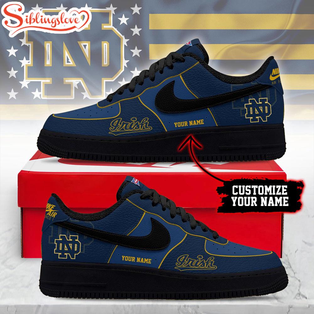 Custom Name notre dame fighting irish ncaa air force 1 shoes 1 Custom Name Custom Name Notre Dame Fighting Irish NCAA Air Force 1 Shoes