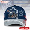 Custom Name Dallas Cowboys NFL Harley Davidson 3D Baseball Cap
