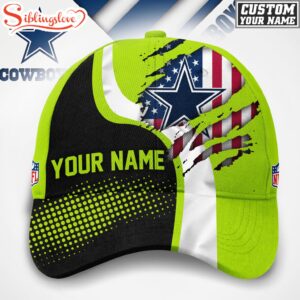 Custom Name Dallas Cowboys NFL Hi-Vis Safety Classic Baseball Cap