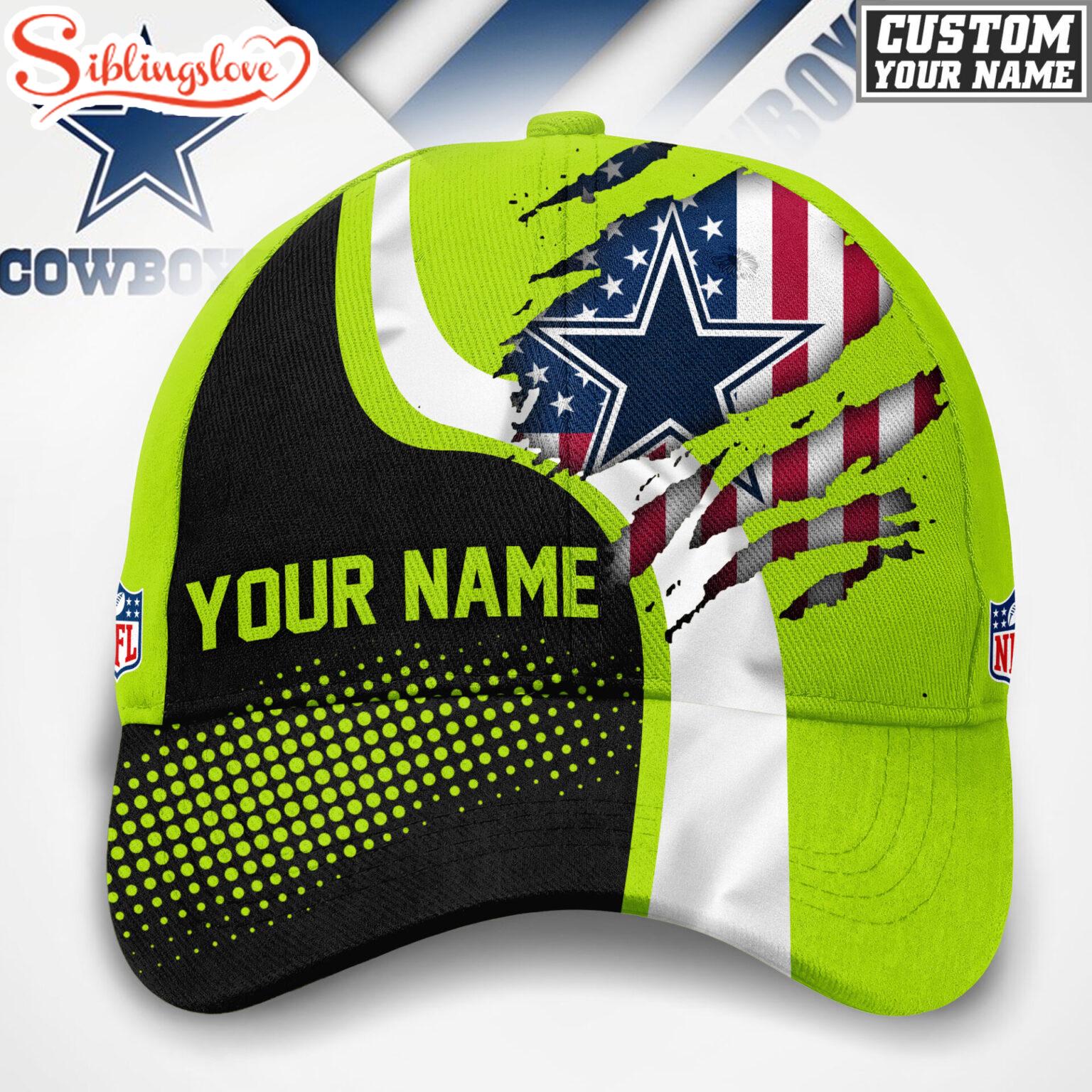 Custom Name Dallas Cowboys NFL Hi-Vis Safety Classic Baseball Cap 1 Custom Name Dallas Cowboys NFL Hi-Vis Safety Classic Baseball Cap