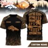 Custom Name Denver Broncos NFL Hunting Season 3D Shirt