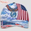 Custom Name Detroit Lions 4th Of July America Flag Eagle Classic Cap