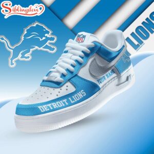 Custom Name Detroit Lions Air Force 1 Shoes