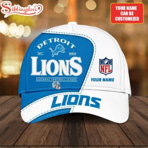 Custom Name Detroit Lions National Football League Baseball Cap
