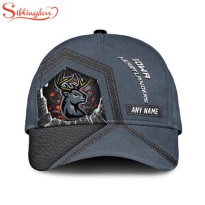 Custom Name ECHL Iowa Heartlanders Baseball Classic Cap For Fans