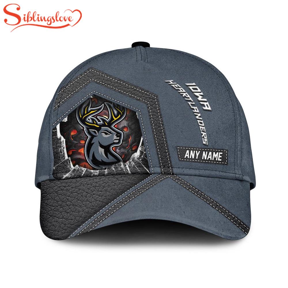 Custom Name ECHL Iowa Heartlanders Baseball Classic Cap For Fans 1 Custom Name ECHL Iowa Heartlanders Baseball Classic Cap For Fans