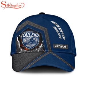 Custom Name ECHL Worcester Railers Baseball Classic Cap For Fans