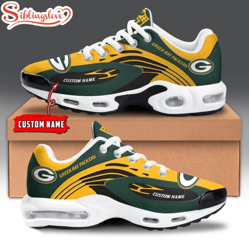 Custom Name Green Bay Packers NFL Air Max Plus Shoes Gifts For Fan Custom Name Green Bay Packers NFL Air Max Plus Shoes Gifts For Fan