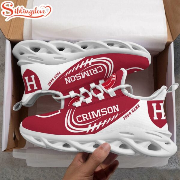 Custom Name Harvard Crimson NCAA Team Max Soul Shoes