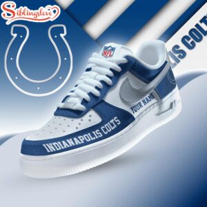 Custom Name Indianapolis Colts Air Force 1 Shoes