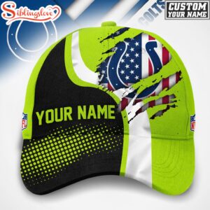 Custom Name Indianapolis Colts NFL Hi-Vis Safety Classic Baseball Cap