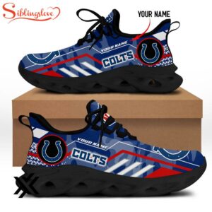 Custom Name Indianapolis Colts NFL Sport Max Soul Shoes