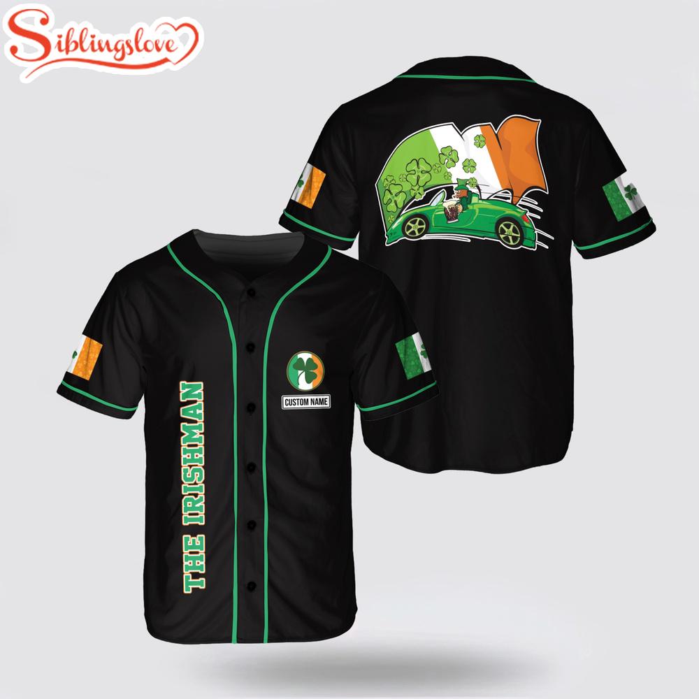 Custom Name Irishman Flag Irish Baseball Jersey Shirt 1 Custom Name Irishman Flag Irish Baseball Jersey Shirt