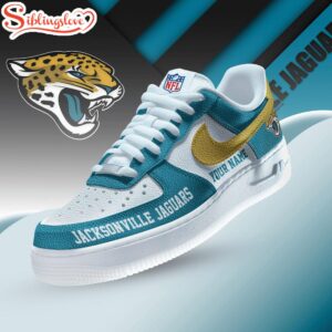 Custom Name Jacksonville Jaguars Air Force 1 Shoes