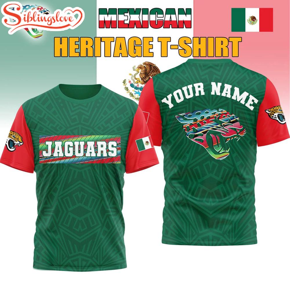 Custom Name Jacksonville Jaguars Mexican 3D Shirt Gift For Fans Custom Name Jacksonville Jaguars Mexican 3D Shirt Gift For Fans