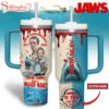Custom Name JAWS Tumbler 40Oz With Handle