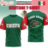 Custom Name Kansas City Chiefs Mexican 3D Shirt Gift For Fans