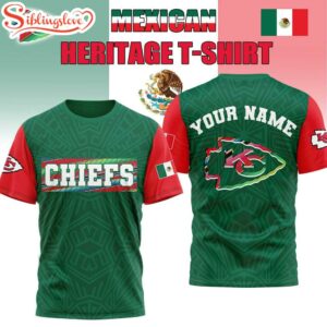 Custom Name Kansas City Chiefs Mexican 3D Shirt Gift For Fans