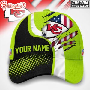 Custom Name Kansas City Chiefs NFL Hi-Vis Safety Classic Baseball Cap