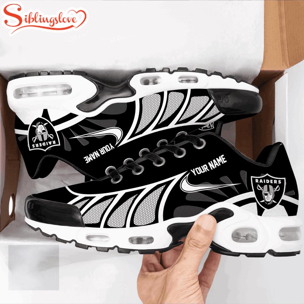 Custom Name Las Vegas Raiders Air Max Plus Shoes For Fans Custom Name Las Vegas Raiders Air Max Plus Shoes For Fans
