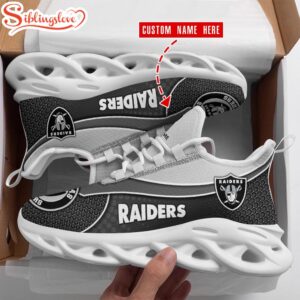 Custom Name Las Vegas Raiders Max Soul Shoes For Fans