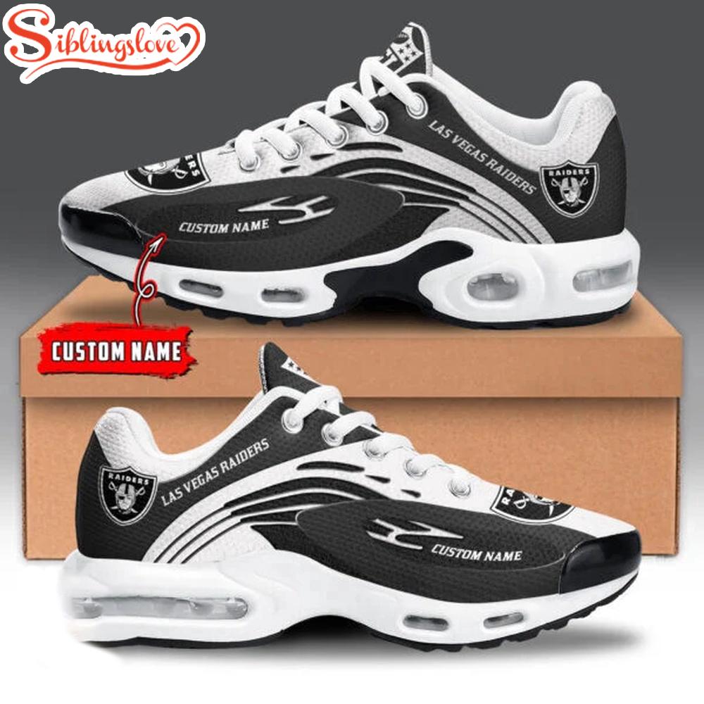 Custom Name Las Vegas Raiders NFL Air Max Plus Shoes Gifts For Fan Custom Name Las Vegas Raiders NFL Air Max Plus Shoes Gifts For Fan