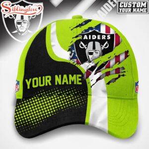 Custom Name Las Vegas Raiders NFL Hi-Vis Safety Classic Baseball Cap