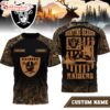 Custom Name Las Vegas Raiders NFL Hunting Season 3D Shirt