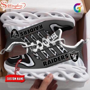 Custom Name Las Vegas Raiders Sports Max Soul Shoes For Fans
