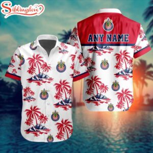 Custom Name LIGA MX Chivas Guadalajara Hawaiian Shirt For Fans