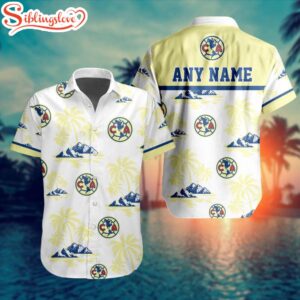 Custom Name LIGA MX Club America Hawaiian Shirt For Fans